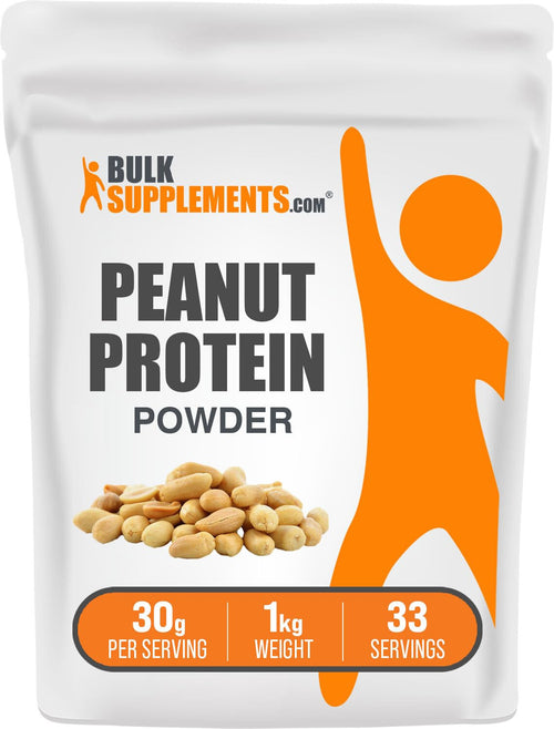 BulkSupplements.com Peanut Flour Protein Powder - Deffated Peanut Flour Peanut Protein Powder - Peanut Protein Flour Gluten Free 30g per Serving 1kg (2.2 lbs) (Pack of 1)